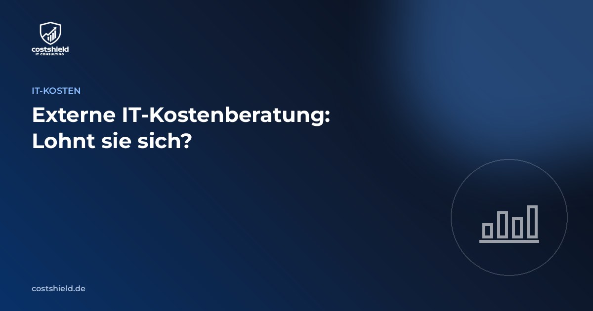 Symbolgrafik externe IT-Kostenberatung und Return on Investment