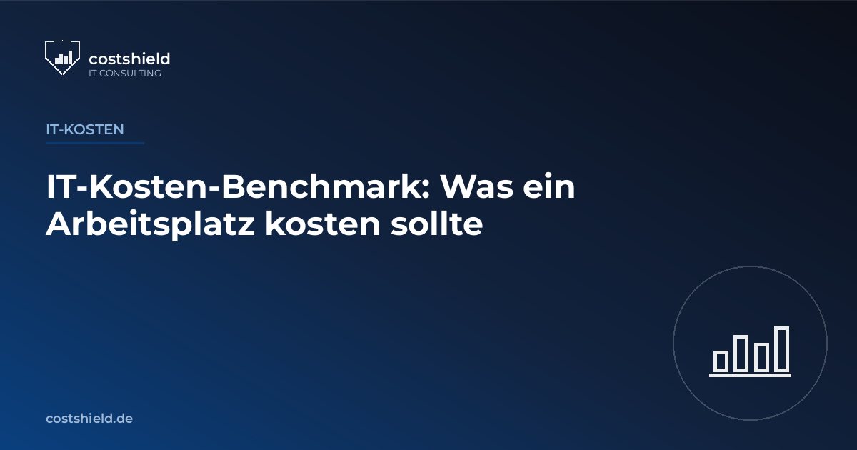 Balkendiagramm zum IT-Kosten-Benchmark im Mittelstand