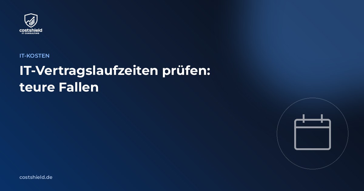 Symbolgrafik IT-Vertragslaufzeiten prüfen und Kündigungsfristen verwalten