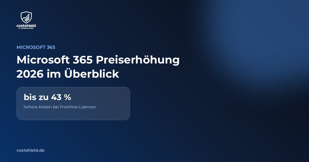 Symbolgrafik Microsoft-365-Preiserhöhung 2026 im Überblick