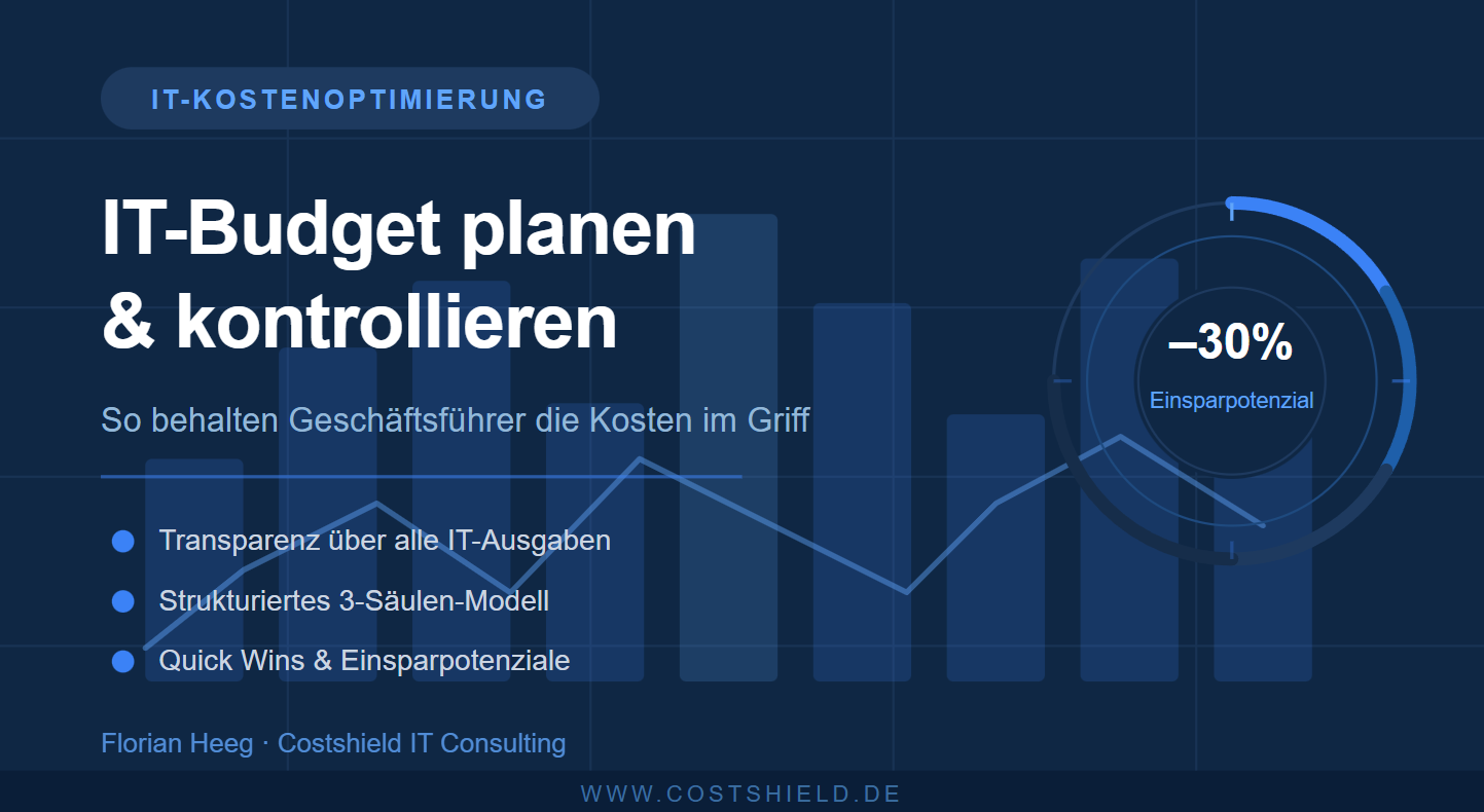 IT-Budget planen & kontrollieren: So behalten Geschäftsführer die Kosten im Griff